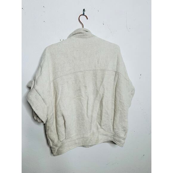 IRO Off-White Linen Blend Dropped Sleeves Oversized IIija Jacket size 42 - Picture 3 of 16